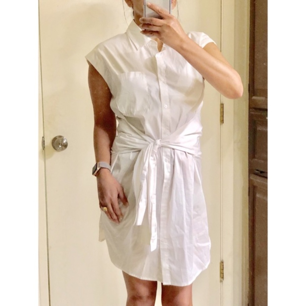 Forever 21 Contemporary Sleeves Waist Tie Dress S